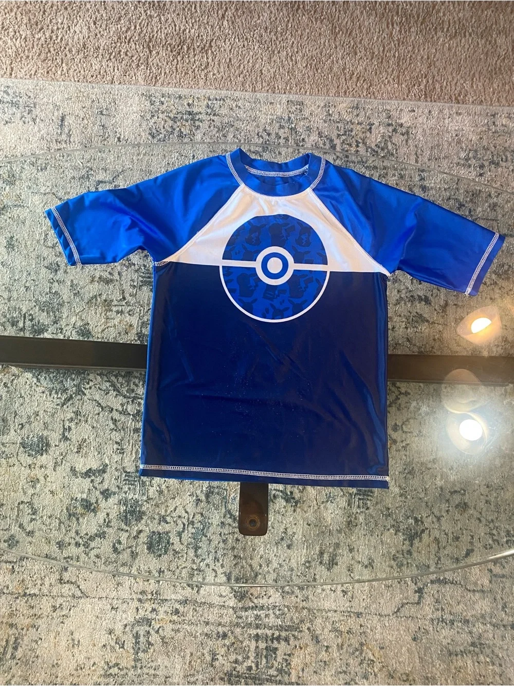 Pokemon Blue & Yellow Pikachu Kids Rashguard Swim Set